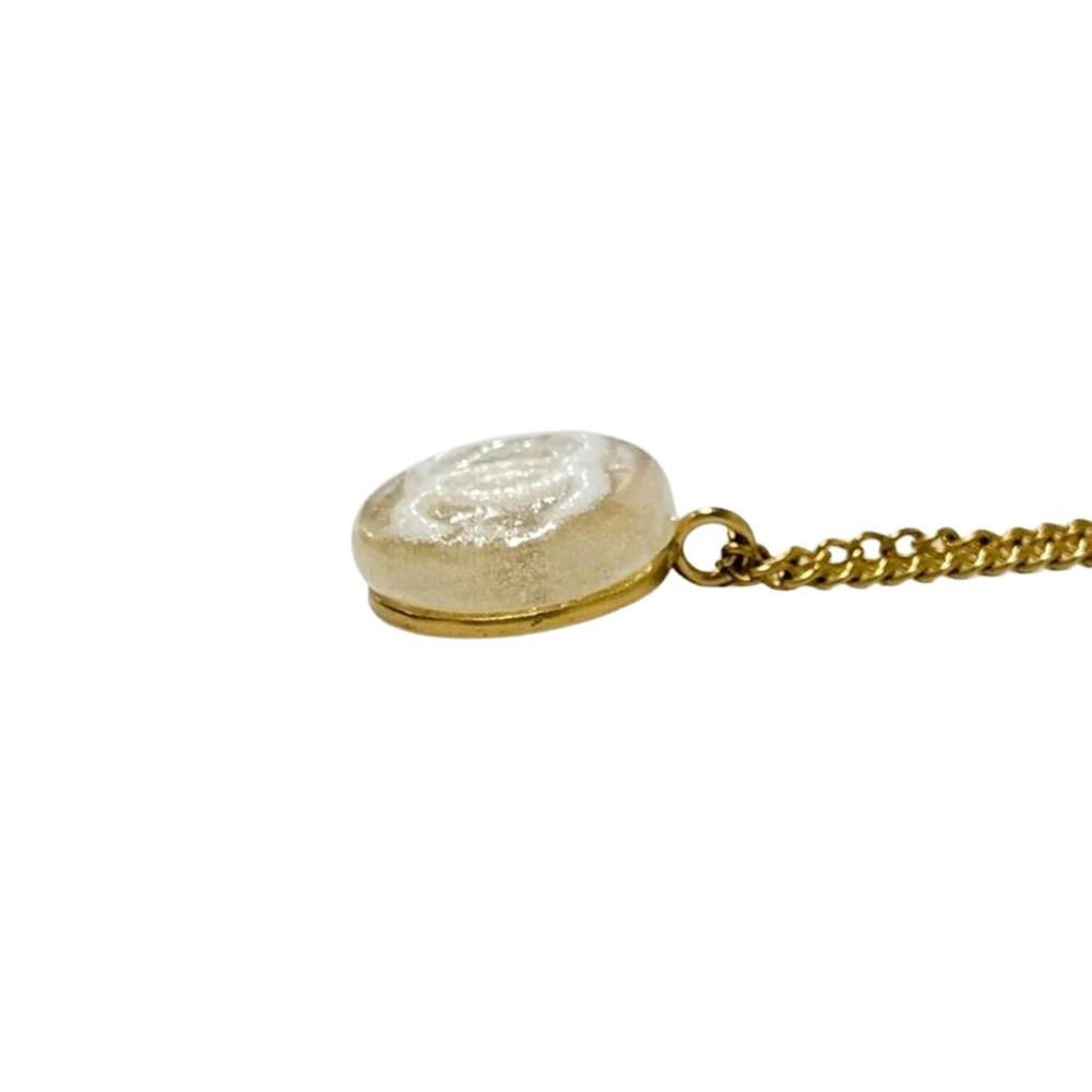 CHANEL Authentic Gold Logo Necklace - Picture 3 of 6